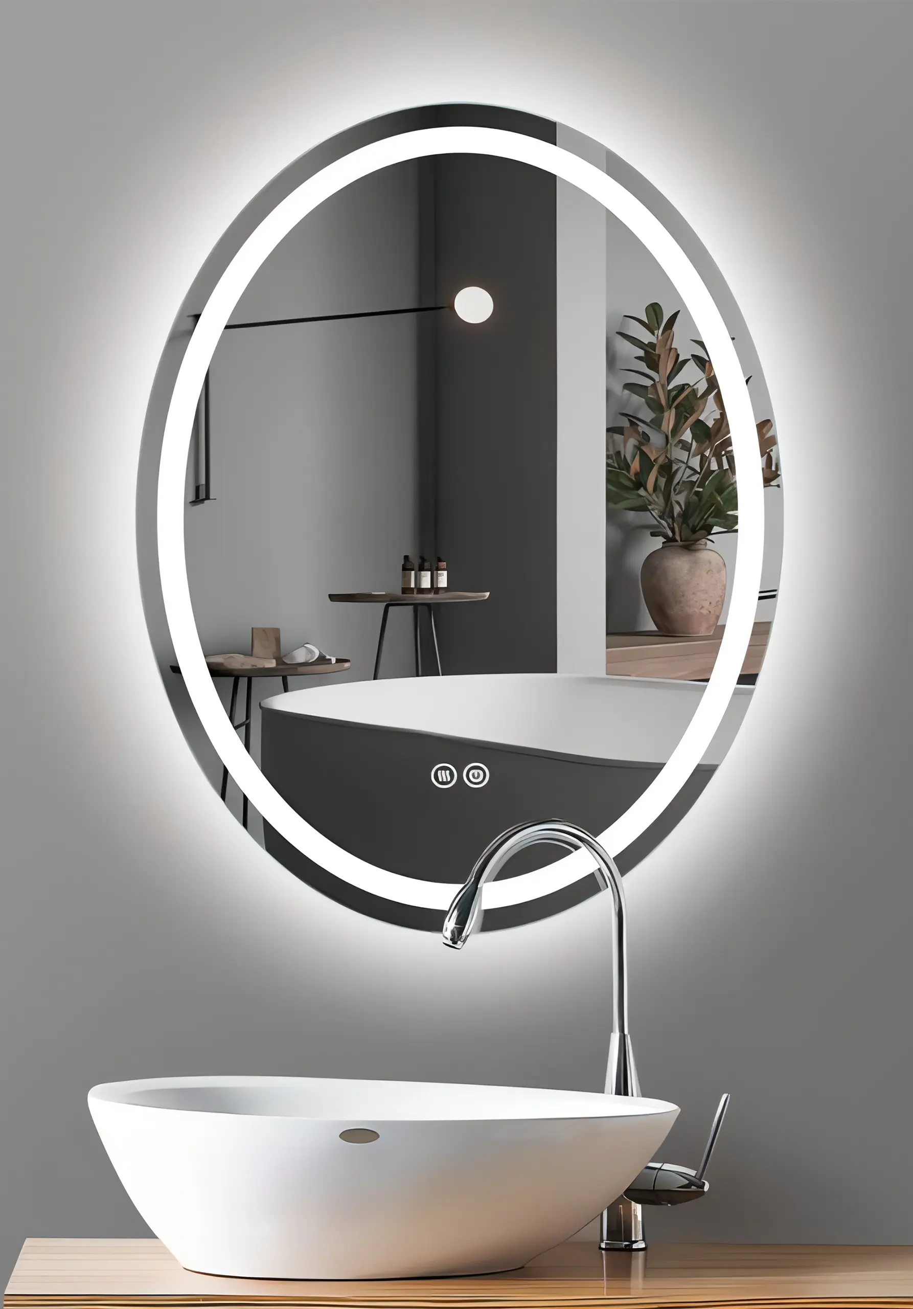 Oval Led Mirror
