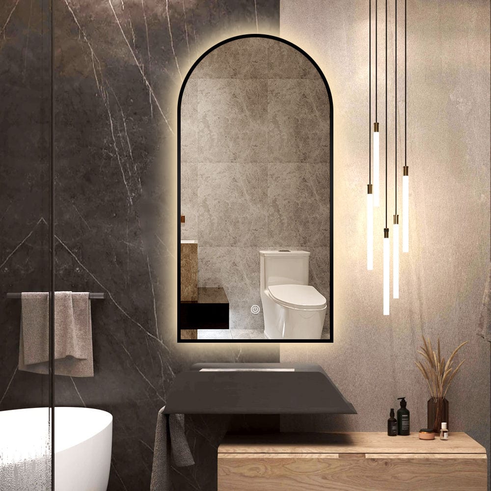 Arch Mirror with Aluminum Frame & LED backlit Lights AM-03 - Image 2