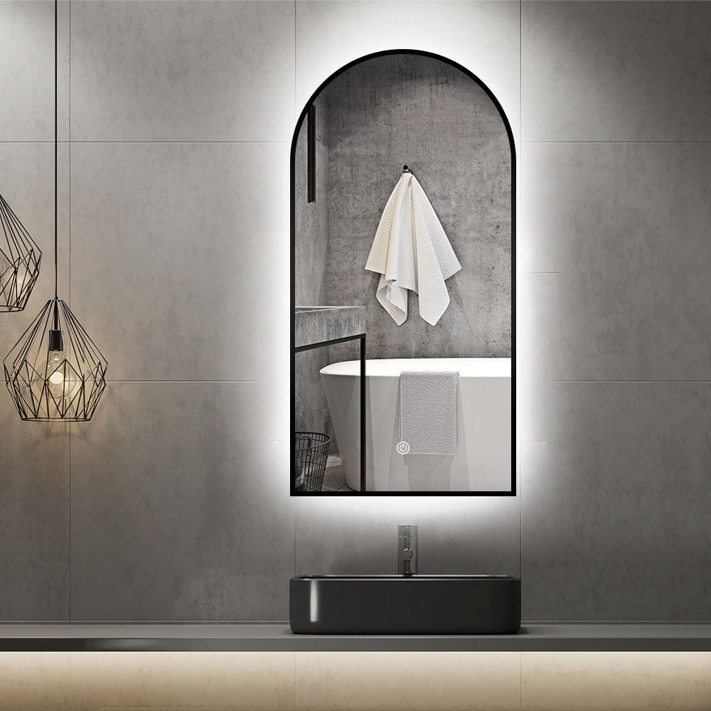Arch Mirror with Aluminum Frame & LED backlit Lights AM-03 - Image 5