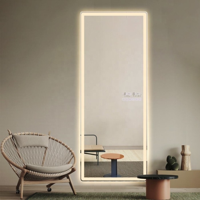 Frameless Full Length Mirror with LED backlit Lights FM-01 - Image 2