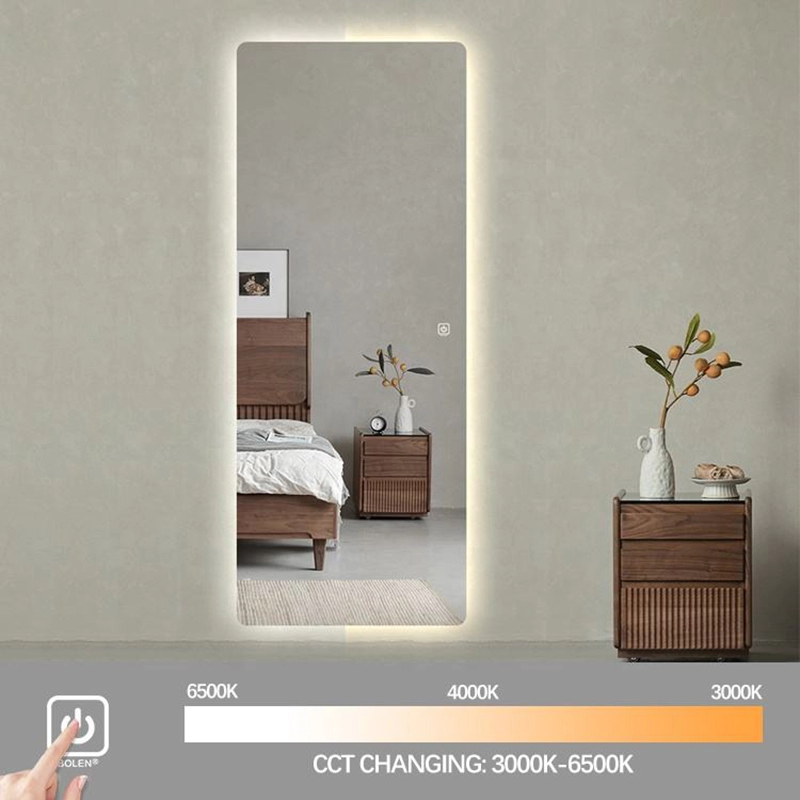 Frameless Full Length Mirror with LED backlit Lights FM-03 - Image 2