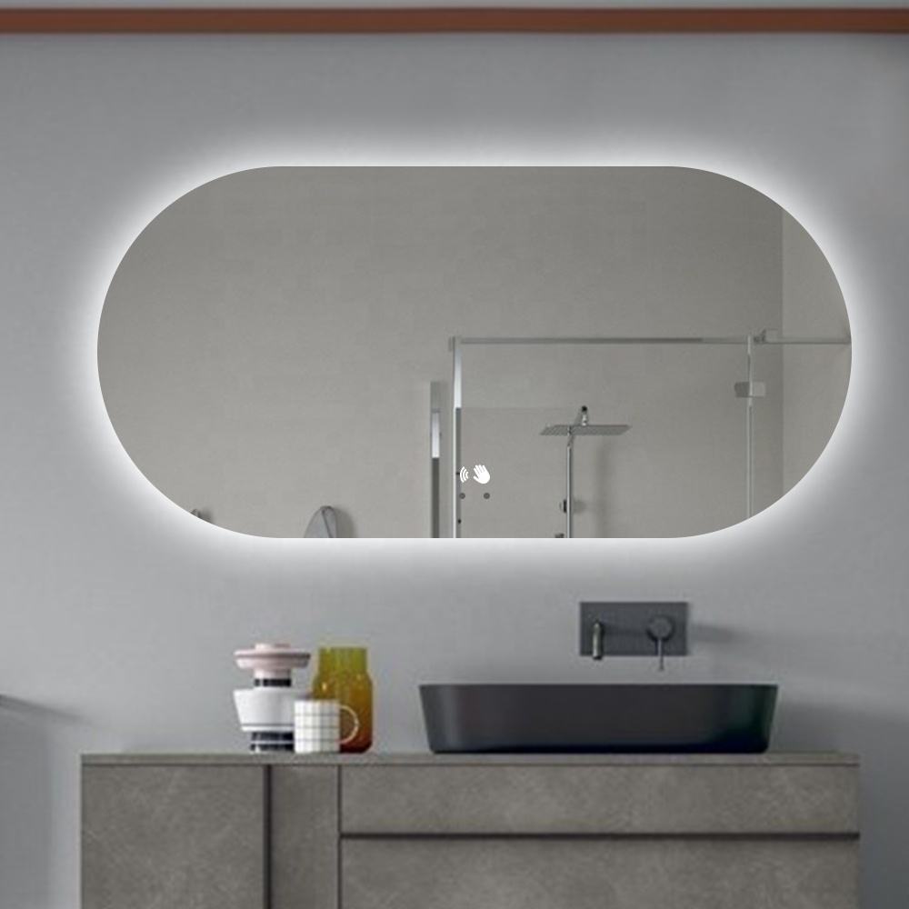 Frameless Oval Mirror with LED backlit Lights OM-05 - Image 5