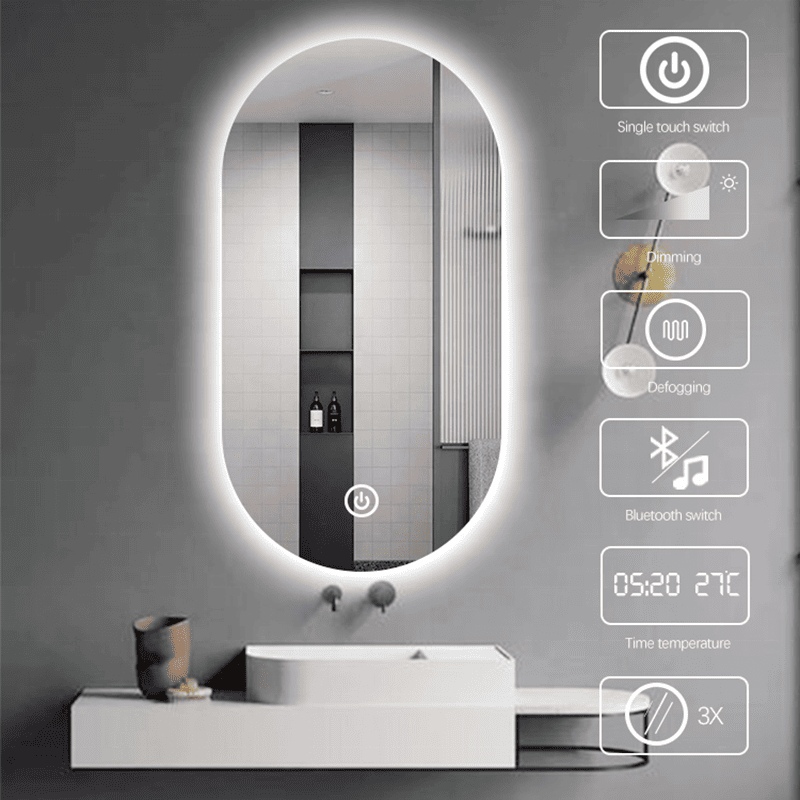 Buy Backlit Led Mirror Square Demister in NZ 