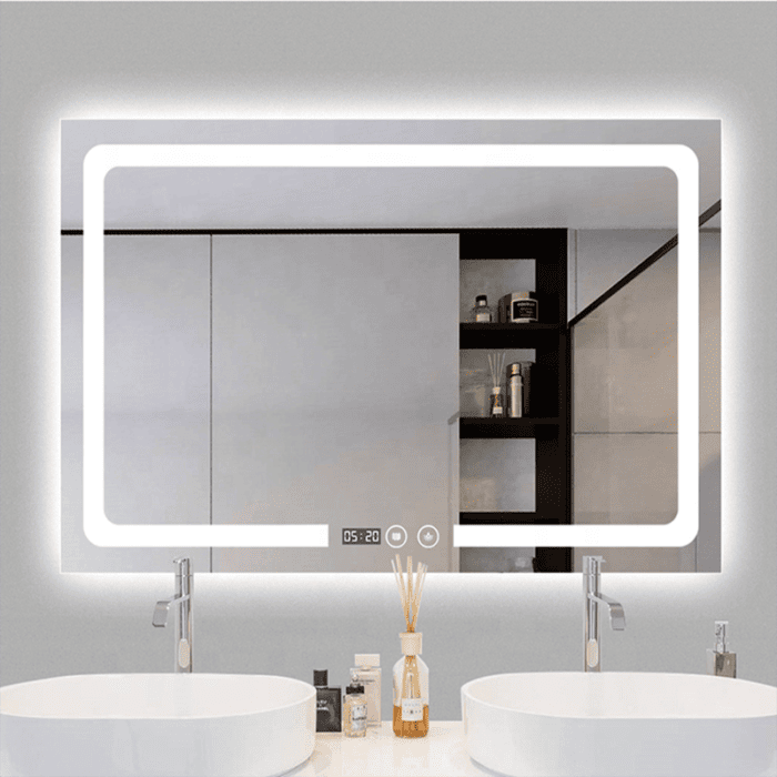 Frameless Rectangle Mirror with LED backlit Lights RC-13 - Image 3