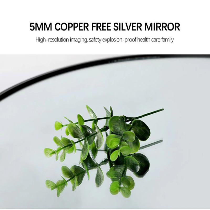Round Mirror with Aluminum Frame & LED backlit Lights RM-07 - Image 4